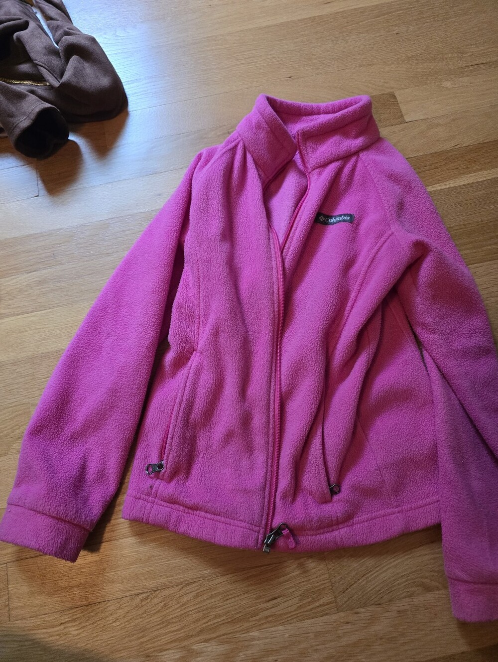 Columbia Pink Fleece Jacket Sz M
